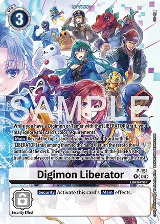 Image of Digimon Liberator [P-151] - P-151 (Digimon Liberator [P-151] Debuggers Set) [Promotional Cards]
