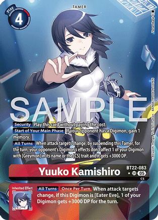 Image of Yuuko Kamishiro [BT22-083] (Alternate Art) [Cyber Eden]