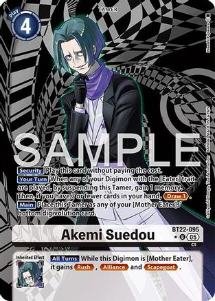 Image of Akemi Suedou [BT22-095] (Alternate Art) [Cyber Eden]
