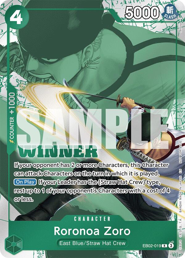 Image of Roronoa Zoro (Winner Pack 2025 Vol. 3) [One Piece Promotion Cards]