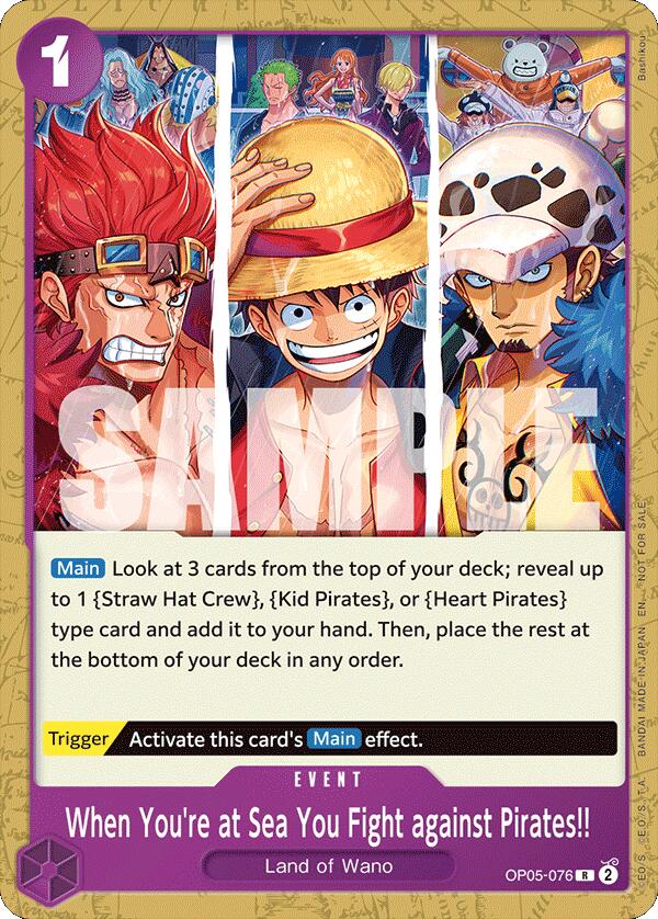 Image of When You're at Sea You Fight against Pirates!! (2025 Pirates League Store) [Qualifier] [One Piece Promotion Cards]