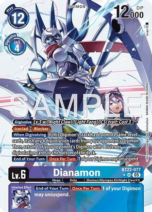 Image of Dianamon [BT22-077] (Alternate Art) [Cyber Eden]
