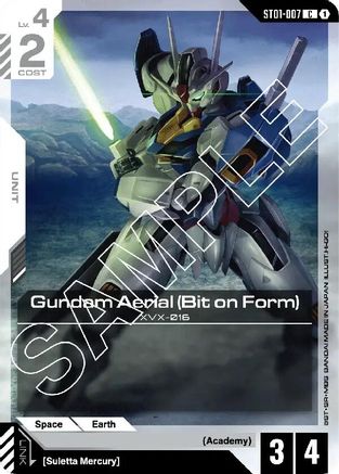 Image of Gundam Aerial (Bit on Form) (ST01-007) - Starter Deck 01 Heroic Beginnings