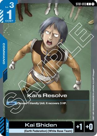 Image of Kai's Resolve (ST01-013) - Starter Deck 01 Heroic Beginnings