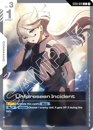 Image of Unforeseen Incident (ST01-014) - Starter Deck 01 Heroic Beginnings