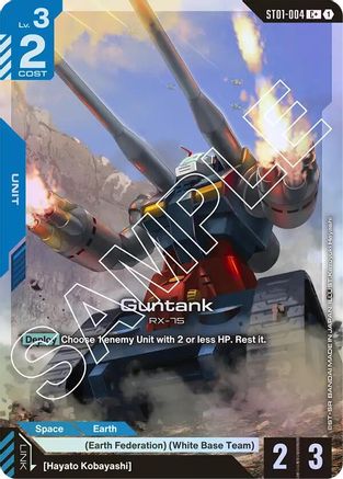 Image of Guntank (C+) (ST01-004) - Starter Deck 01 Heroic Beginnings Holofoil