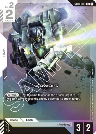 Image of Zowort (C+) (ST01-009) - Starter Deck 01 Heroic Beginnings Holofoil