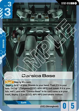 Image of Corsica Base (ST02-016) - Starter Deck 02 Wings of Advance