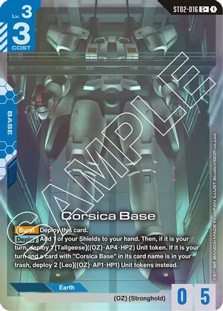 Image of Corsica Base (C+) (ST02-016) - Starter Deck 02 Wings of Advance Holofoil