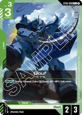 Image of Gouf (ST03-009) - Starter Deck 03 Zeons Rush