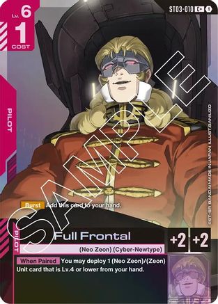 Image of Full Frontal (C+) (ST03-010) - Starter Deck 03 Zeons Rush Holofoil