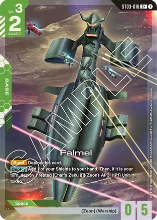 Image of Falmel (C+) (ST03-016) - Starter Deck 03 Zeons Rush Holofoil