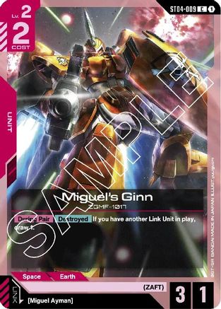 Image of Miguel's Ginn (ST04-009) - Starter Deck 04 SEED Strike