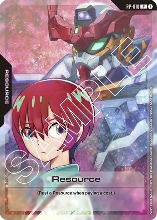 Image of Resource (RP-010) (Mobile Suit Gundam GQuuuuuuX) (RP-010) - Promotional Resource Tokens Holofoil