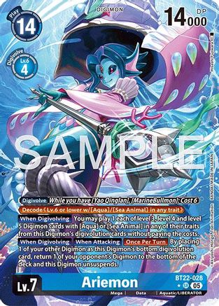 Image of Ariemon [BT22-028] (Alternate Art) [Cyber Eden]