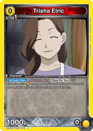 Image of Trisha Elric (UE09ST/FMA-1-015) - UE09ST FULLMETAL ALCHEMIST Starter Deck