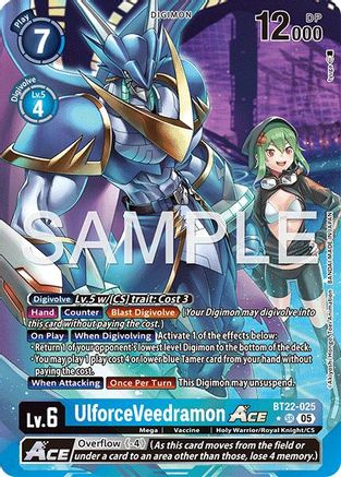 Image of UlforceVeedramon ACE [BT22-025] (Alternate Art) [Cyber Eden]
