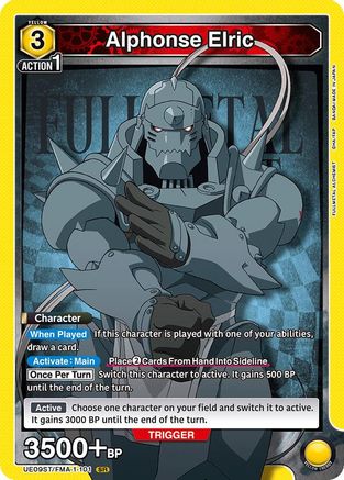 Image of Alphonse Elric (101) (UE09ST/FMA-1-101) - UE09ST FULLMETAL ALCHEMIST Starter Deck Foil