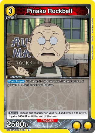 Image of Pinako Rockbell (UE09ST/FMA-1-104) - UE09ST FULLMETAL ALCHEMIST Starter Deck