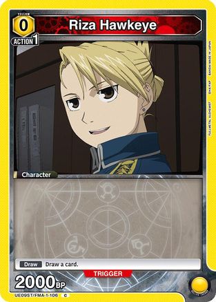 Image of Riza Hawkeye (UE09ST/FMA-1-106) - UE09ST FULLMETAL ALCHEMIST Starter Deck