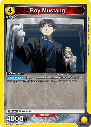 Image of Roy Mustang (107) (UE09ST/FMA-1-107) - UE09ST FULLMETAL ALCHEMIST Starter Deck