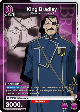 Image of King Bradley (R*) (UE09ST/FMA-1-113) - UE09ST FULLMETAL ALCHEMIST Starter Deck Foil