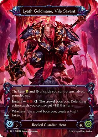 Image of Lyath Goldmane, Vile Savant (Marvel) [SUP071] (Super Slam)  Cold Foil