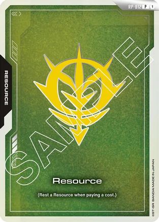 Image of Resource (RP-012) (Zeon Force) (RP-012) - Promotional Resource Tokens Holofoil