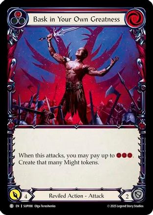 Image of Bask in Your Own Greatness (Red) [SUP098] (Super Slam)  Rainbow Foil