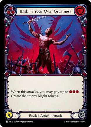 Image of Bask in Your Own Greatness (Blue) [SUP100] (Super Slam)  Rainbow Foil