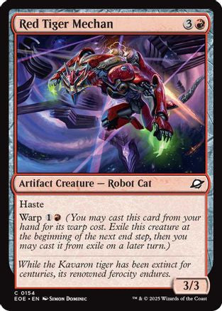 Image of Red Tiger Mechan [Edge of Eternities]