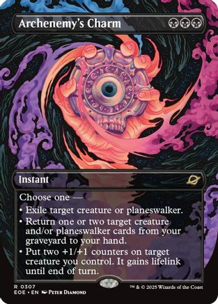 Image of Archenemy's Charm (Borderless) [Edge of Eternities]