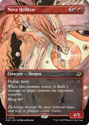 Image of Nova Hellkite (Borderless) [Edge of Eternities]