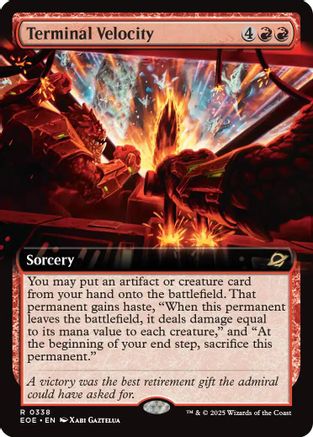 Image of Terminal Velocity (Extended Art) [Edge of Eternities]