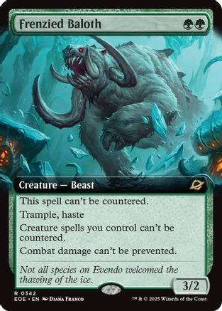 Image of Frenzied Baloth (Extended Art) [Edge of Eternities]