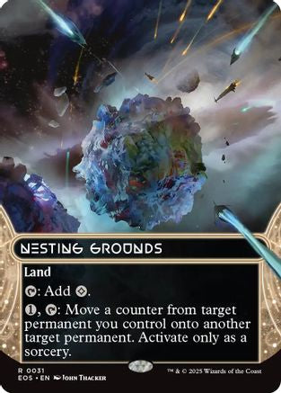 Image of Nesting Grounds (0031) (Borderless) [Edge of Eternities: Stellar Sights]