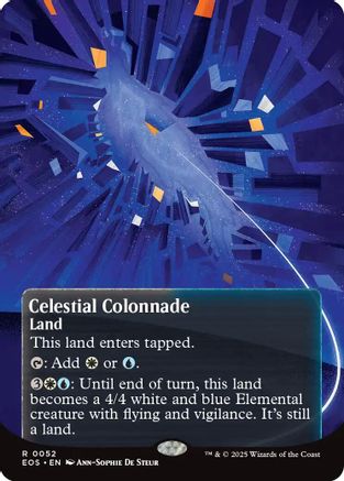 Image of Celestial Colonnade (0052) (Borderless) [Edge of Eternities: Stellar Sights]