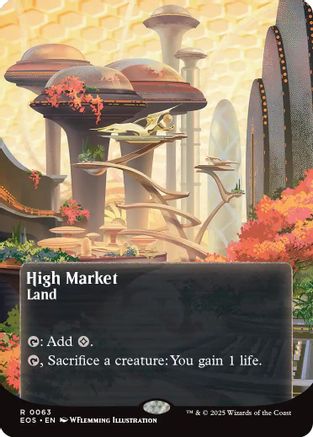 Image of High Market (0063) (Borderless) [Edge of Eternities: Stellar Sights]