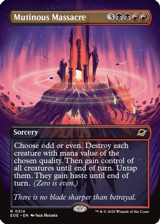 Image of Mutinous Massacre (Borderless) [Edge of Eternities]