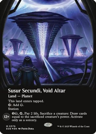 Image of Susur Secundi, Void Altar (Borderless) (Galaxy Foil) [Edge of Eternities]