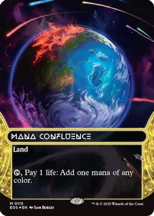 Image of Mana Confluence (0115) (Borderless) (Galaxy Foil) [Edge of Eternities: Stellar Sights]