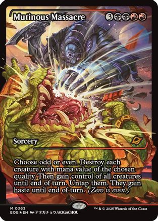 Image of Mutinous Massacre (Showcase) (Japanese) [Edge of Eternities]