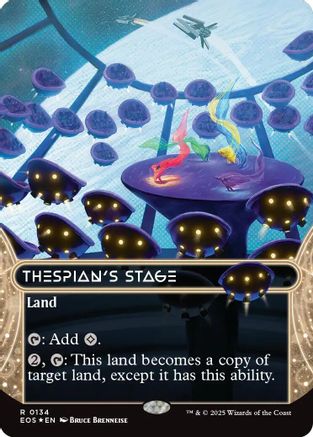 Image of Thespian's Stage (0134) (Borderless) (Galaxy Foil) [Edge of Eternities: Stellar Sights]