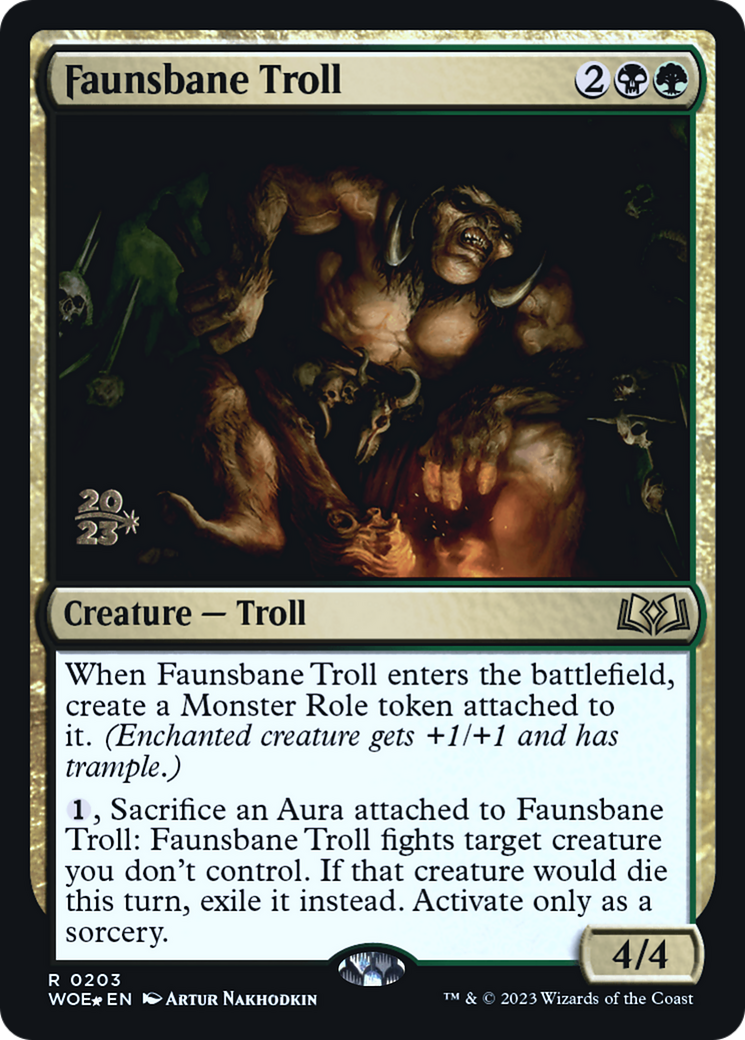 Image of Faunsbane Troll [Wilds of Eldraine Prerelease Promos]