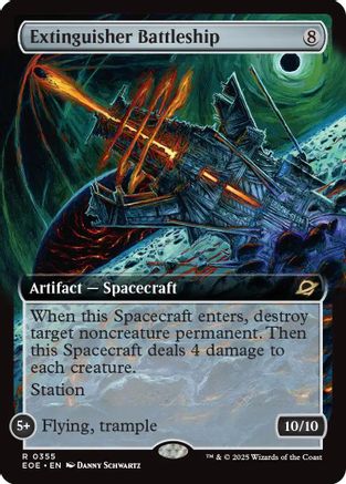 Image of Extinguisher Battleship (Extended Art) [Edge of Eternities]
