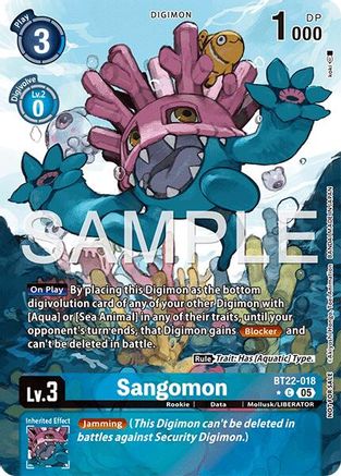 Image of Sangomon [BT22-018] (Box Topper) [Cyber Eden]