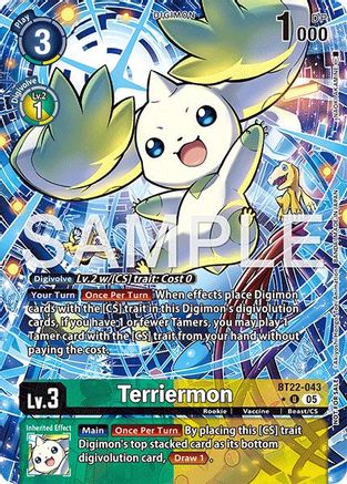 Image of Terriermon [BT22-043] (Box Topper) [Cyber Eden]