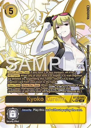 Image of Kyoko Kuremi [BT22-101] (Rare Pull) [Cyber Eden]