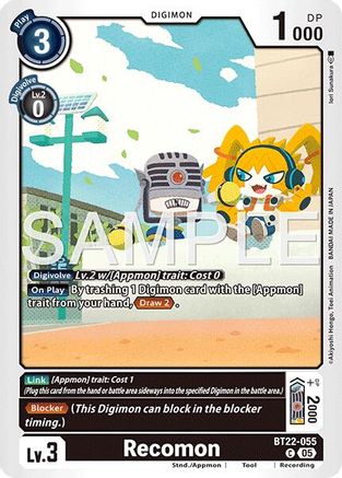 Image of Recomon [BT22-055] [Cyber Eden]