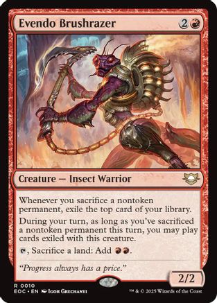 Image of Evendo Brushrazer [Edge of Eternities Commander]